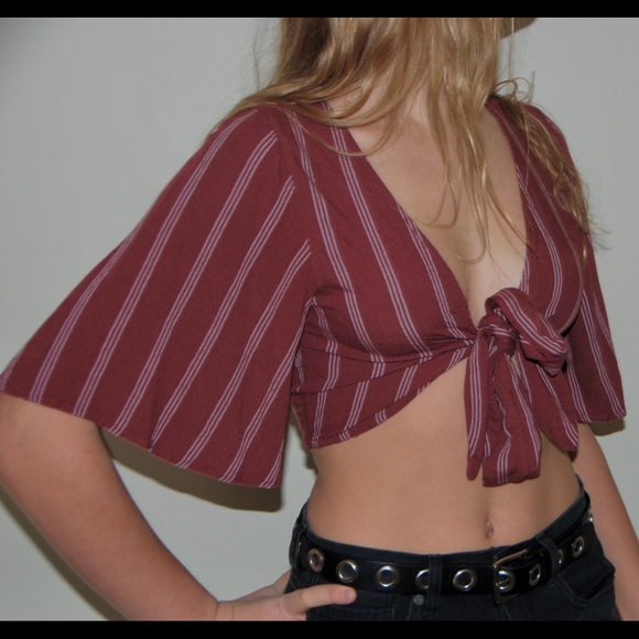 Tie Front Top - Picture 2 of 3